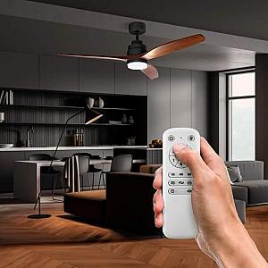 Ventilator de tavan Ufesa Nepal Negro Roble (058486)