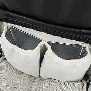 Genta pentru mamici Petite&Mars Jasper Camel Beige