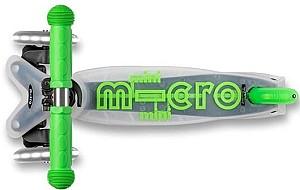 Trotineta Micro Mini Deluxe Flux LED Neon Green