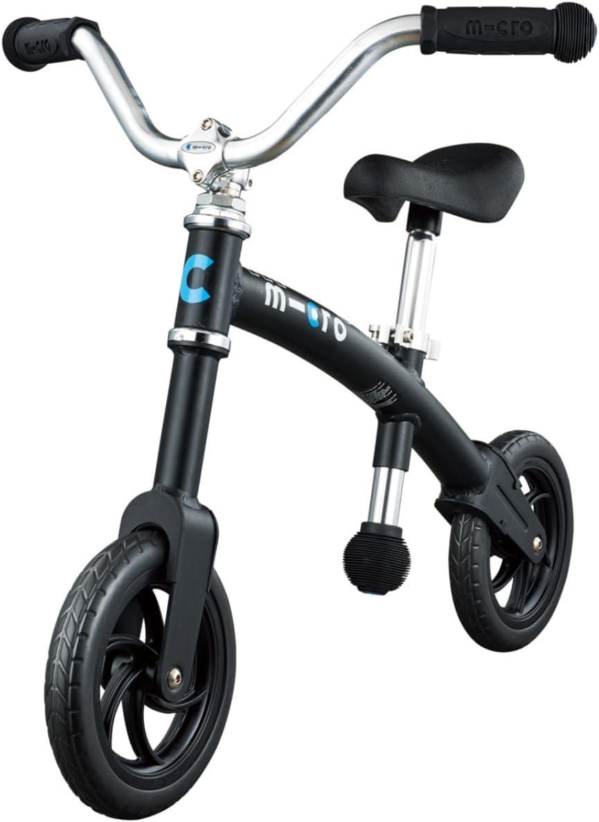 Bicicleta fara pedale Micro G-Bike Chopper Black Matt