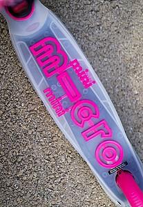 Trotineta Micro Mini Deluxe Flux LED Neon Pink