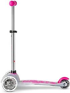 Trotineta Micro Mini Deluxe Flux LED Neon Pink