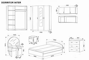 Set dormitor Ambianta Inter sonoma închis