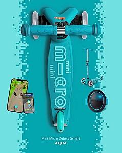 Trotineta Micro Mini Deluxe Smart Aqua