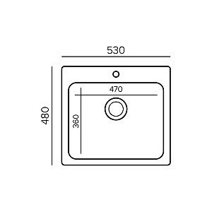 Chiuveta de bucatarie Tornado Quartz S530 White