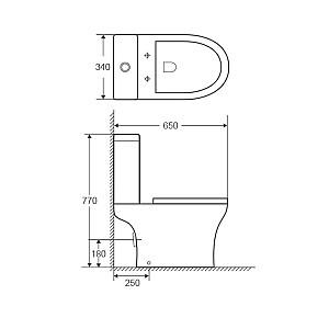 Vas WC Goxea GX-12006