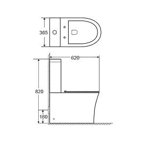 Vas WC Goxea GX-12002