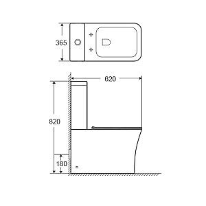 Vas WC Goxea GX-12001