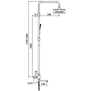 Set de duș Frap F24007-6
