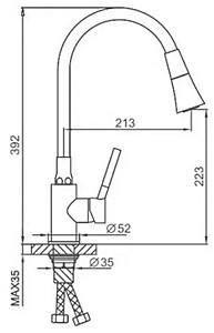 Robinet bucatarie Frap F4044
