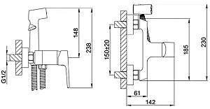Baterie pentru bideu Frap F2071-6