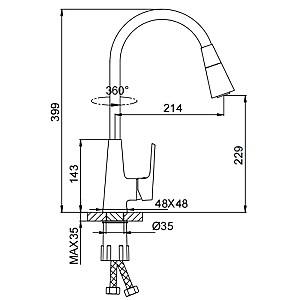 Robinet bucatarie Frap F4471