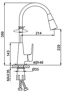 Robinet bucatarie Frap F4471-6