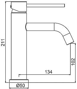 Baterie pentru lavoar Frap F10807-6