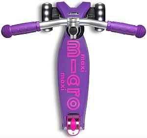 Trotineta Micro Maxi Deluxe Pro LED Purple Pink