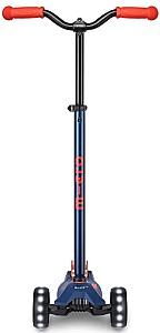 Trotineta Micro Maxi Deluxe Pro LED Navy Red