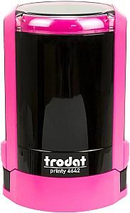 Stampila Trodat PRINTY R4642, diametrul 42 mm, roz, 666063