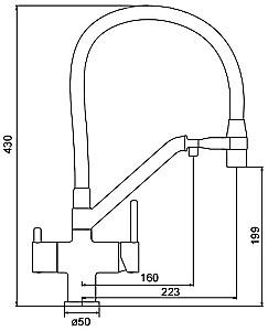 Robinet bucatarie Gappo G4398-83