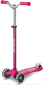 Trotineta Micro Maxi Deluxe Pro LED Pink