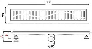 Rigola de dus Gappo G85007-36
