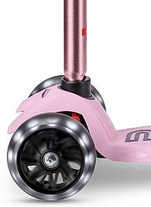Trotineta Micro Maxi Deluxe Pro LED Rose