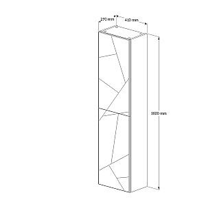 Dulap penal Supraten Corsica Alb Stanga