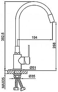 Robinet bucatarie Frud R42052-32