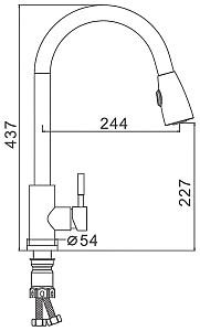Robinet bucatarie Frap F 60899-1