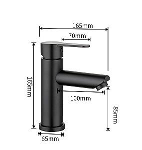 Baterie pentru lavoar Frap F 10801-6 inox black