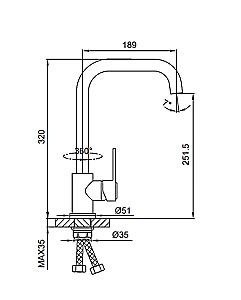 Robinet bucatarie Frud R42052-20
