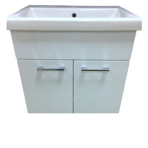 Dulap sub lavoar QUATTRO Bergamo White 70 cu lavoar KF4570