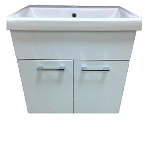 Dulap sub lavoar QUATTRO Bergamo White 70 cu lavoar KF4570