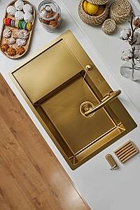 Chiuveta de bucatarie Fabiano Nano PVD Gold 78x51mm L