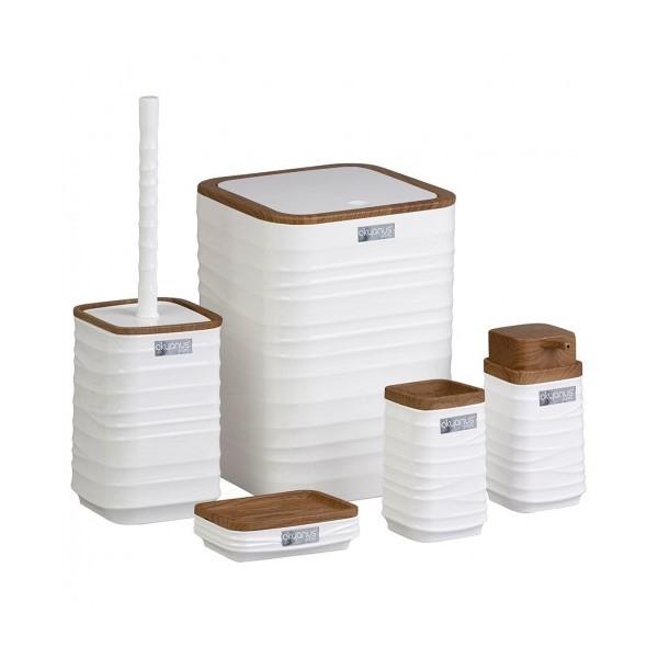 Accesoriu VLM Luna Square 5buc. lemn alb (322106)