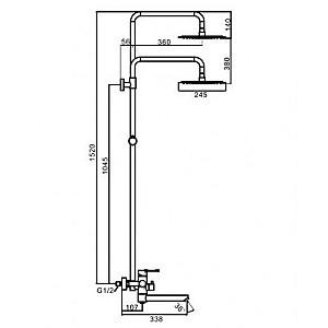 Baterie cada Frap F24801 Inox
