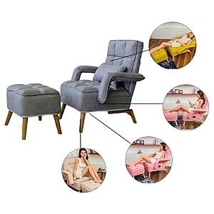 Fotoliu Ekspand S1408 Gri Deschis