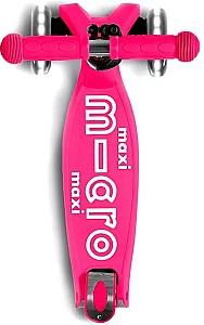 Trotineta Micro Maxi Deluxe Foldable LED Shocking Pink