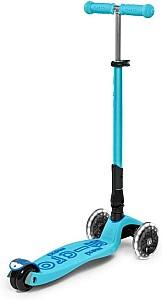 Trotineta Micro Maxi Deluxe Foldable LED Bright Blue