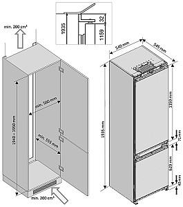 Frigider incorporabil BEKO BCNA306E4SN