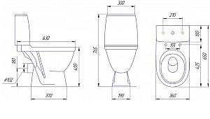 Vas WC VLM ROSA Premier Lux cu microlift 90''