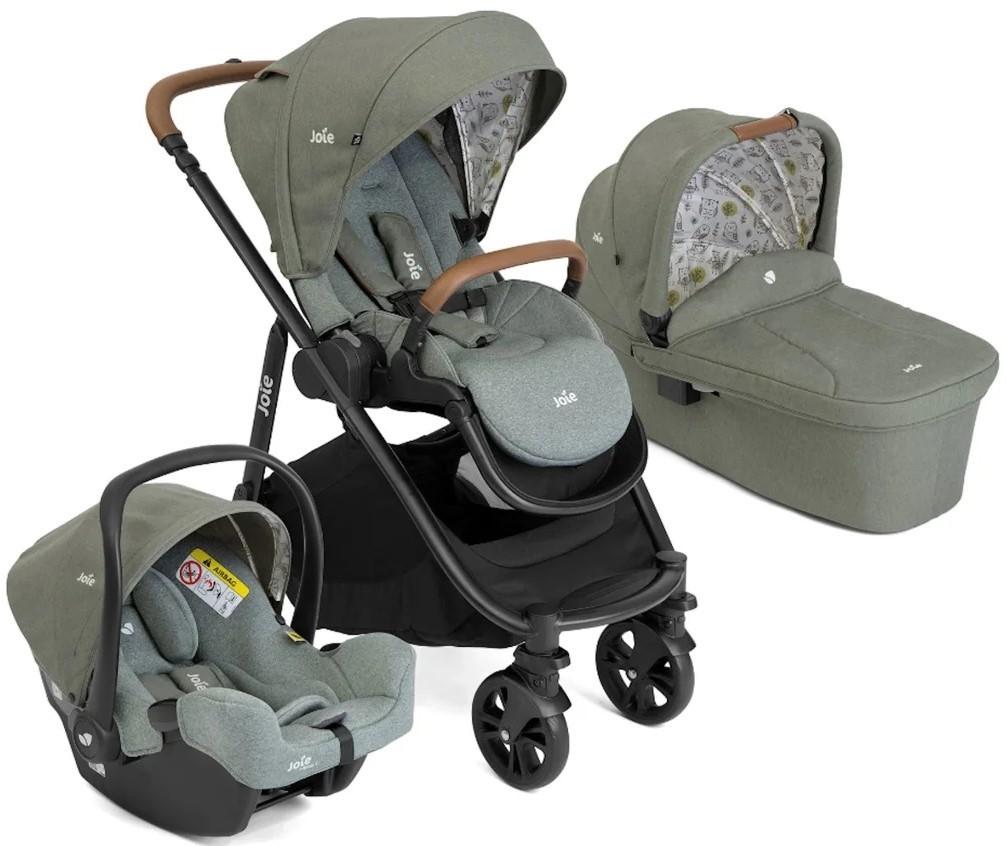 Carucior 3 in 1 Joie Versatrax E Dark Green