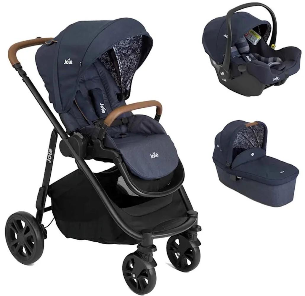 Carucior 3 in 1 Joie Versatrax E Navy Blazer