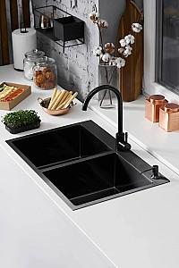 Chiuveta de bucatarie Fabiano Nano PVD Black 78x50/20