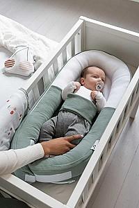 Cuib pentru bebelus doomoo Cocoon Tetra Jersey Green