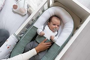 Cuib pentru bebelus doomoo Cocoon Tetra Jersey Green