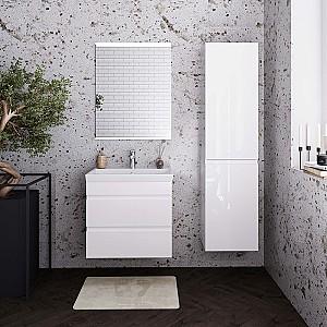 Dulap penal Supraten Puatu cos pentru rufe Alb Stanga