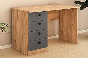 Masa de birou PS KC-120 Z Stejar Auriu / Grafit Gri