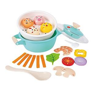 Set de bucatarie pentru papusi Hape Set de Gătit cu Vapori «Little Chef» Plus