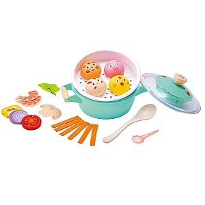 Set de bucatarie pentru papusi Hape Set de Gătit cu Vapori «Little Chef» Plus