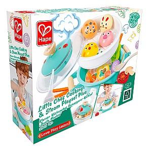 Set de bucatarie pentru papusi Hape Set de Gătit cu Vapori «Little Chef» Plus